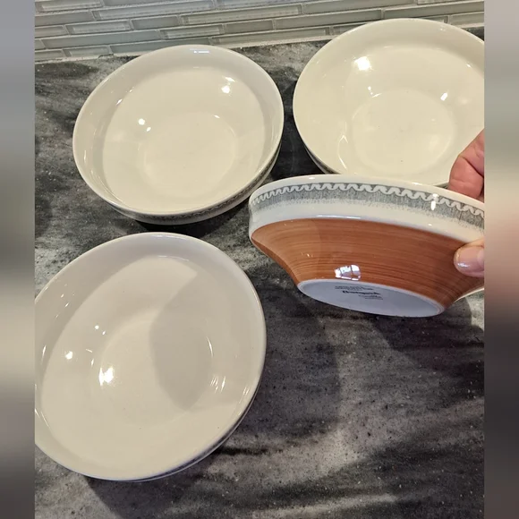 Vtg Goebel Country Burgund Individual Salad Bowl Set of 4 - Picture 1 of 4